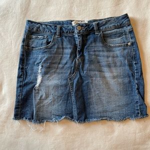 Altar’d State Mini Denim Skirt